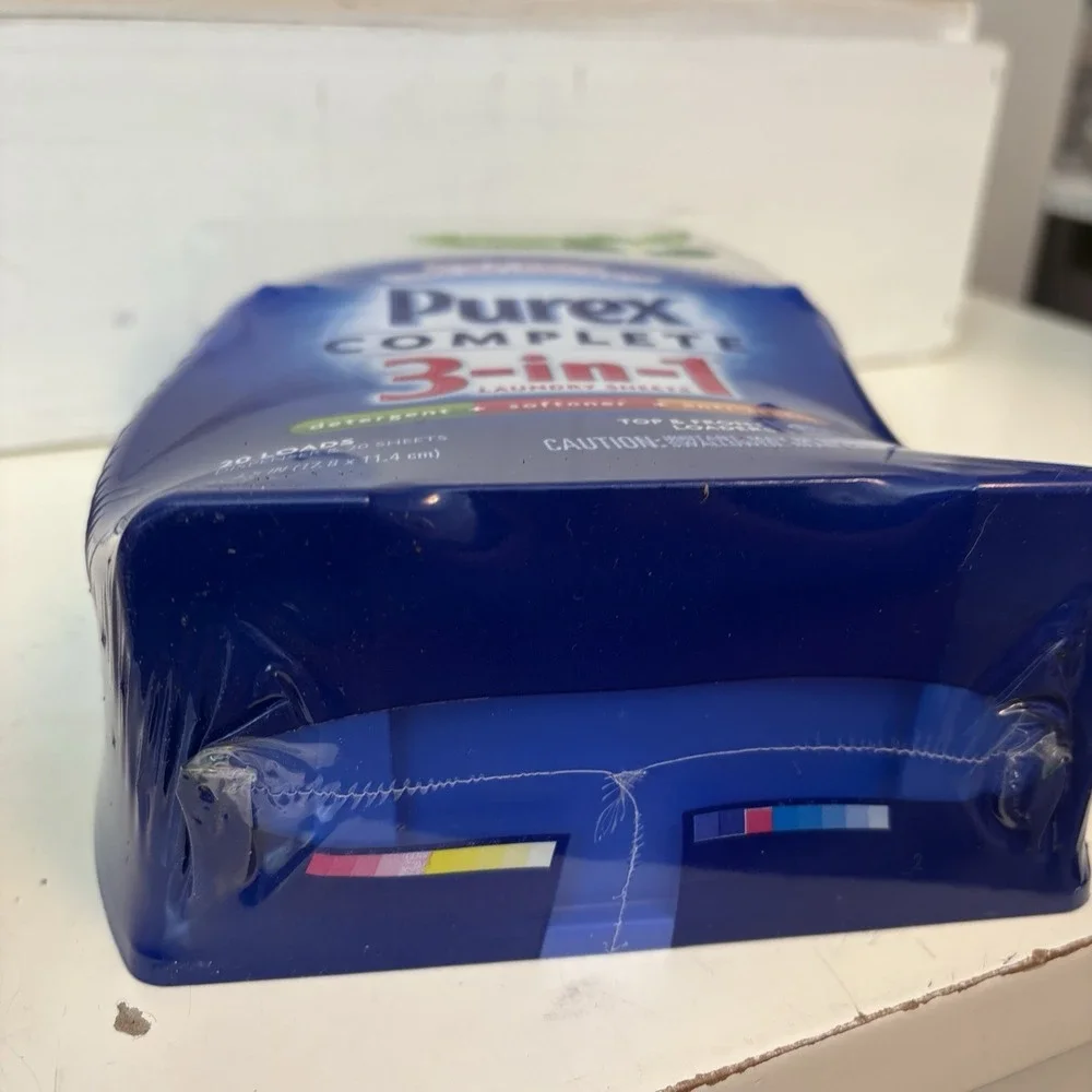 Purex Complete 3-in-1 Laundry Sheets Dispenser 20 Loads HTF Spring Oasis NOS NEW